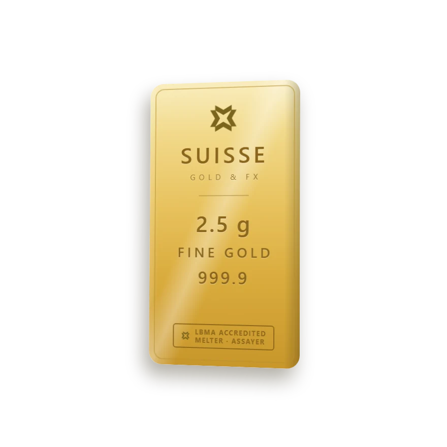 SUISSE Gold Bar 2.5 g