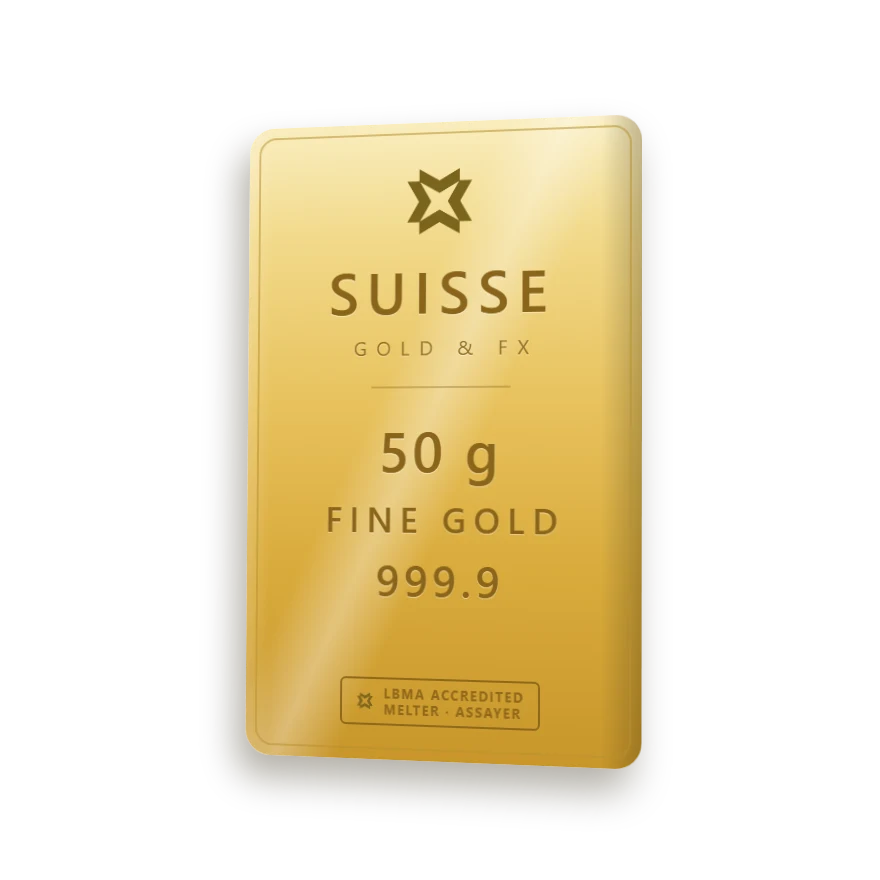 SUISSE Gold Bar 50 g